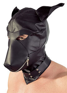 Dog mask with zipper Fetish Collection Dog Mask