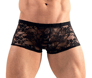 Svenjoyment Lace Pants (Black), men's lace boxers M