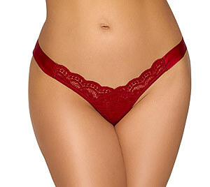 Cottelli Aki String (Red), sexy thong with bow