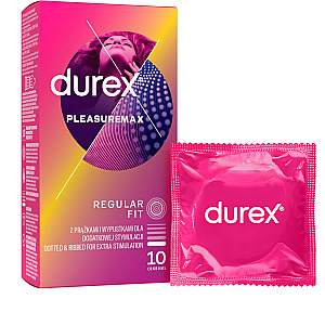 Durex PleasureMax (10 pcs), dotted condoms for her pleasure