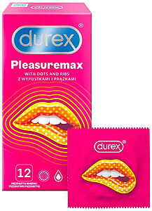 Durex PleasureMax (12 pcs), dotted condoms for her pleasure