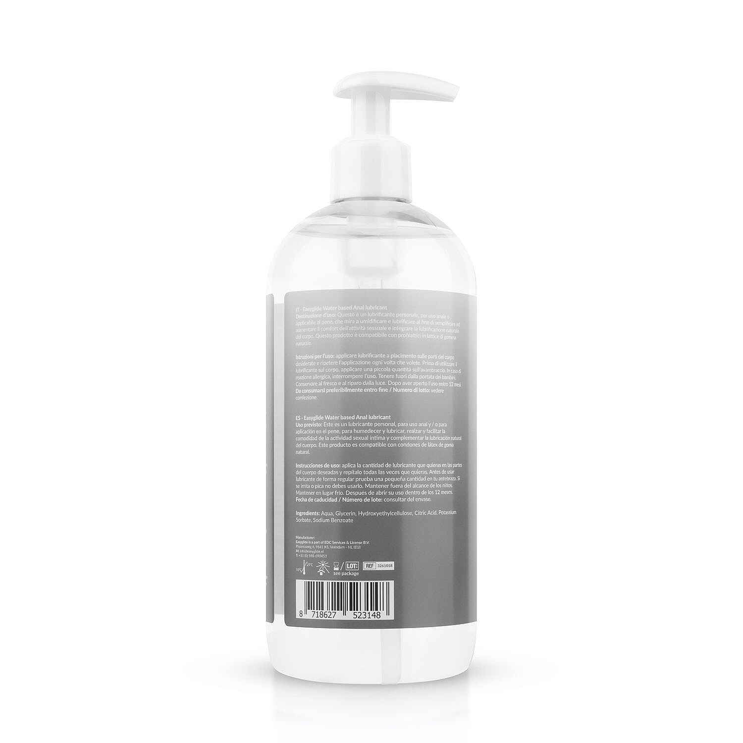 Easyglide Anal Lubricant (500 ml), water-based anal lube