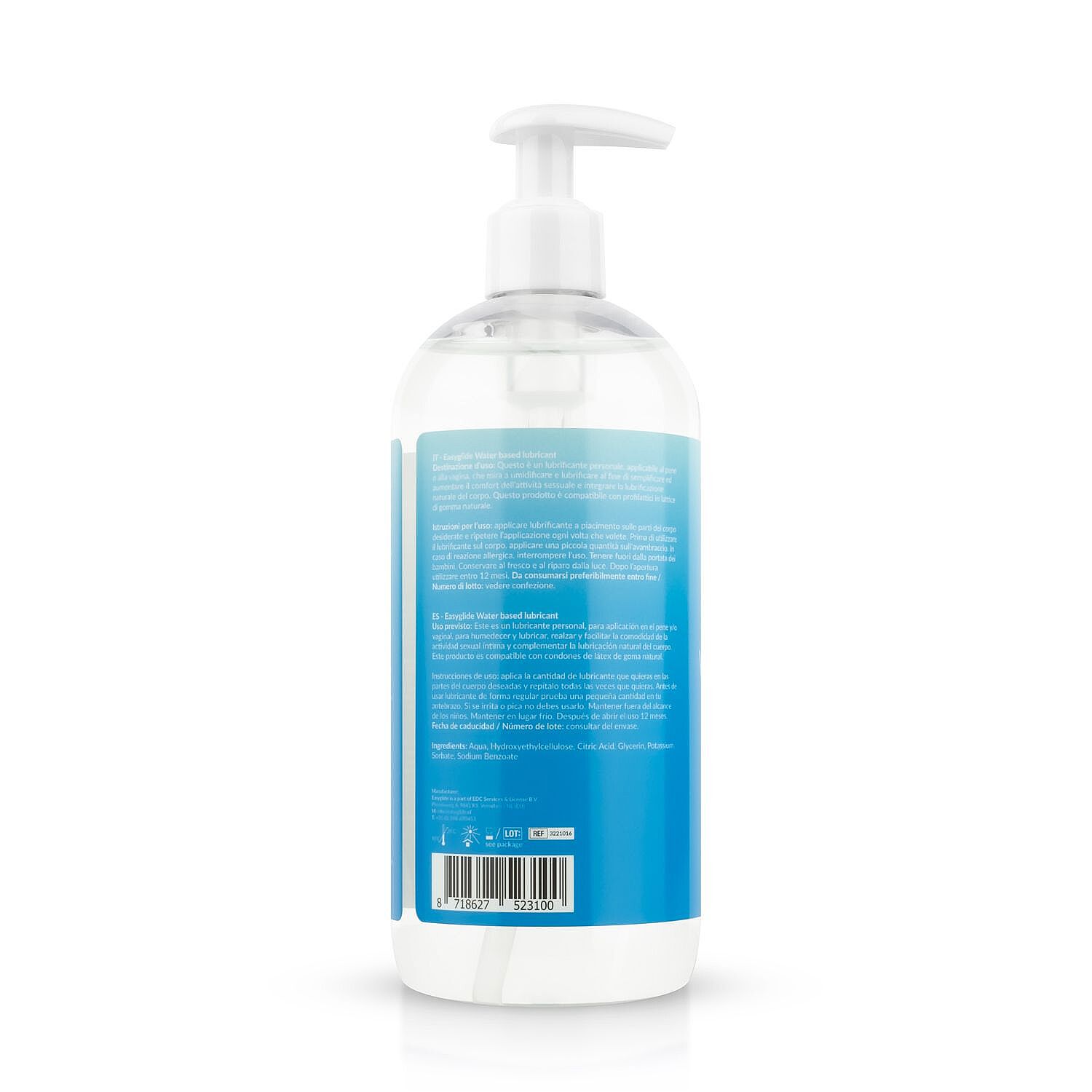 Easyglide Waterbased Lubricant (500 ml), water-based lubricant