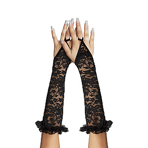 SoftLine Collection Gloves (Black), lace gloves
