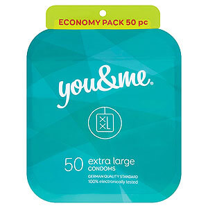 You & Me Extra Large 50pcs - extra wide condoms