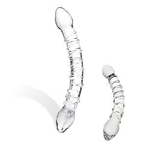 Glas Double Trouble Glass Dildo double-sided glass dildo