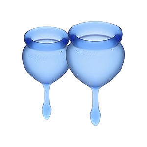 Satisfyer Feel Good Dark Blue (15ml + 20ml), menstrual cups set