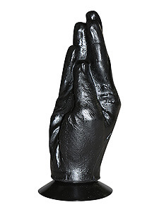 All Black Hand Black, black fisting hand, 21x6.5 cm
