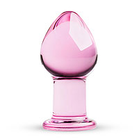 Glass anal plug Gildo No.26 pink