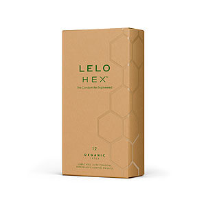 LELO HEX Condoms Organic (12pcs), organic ultra thin condoms