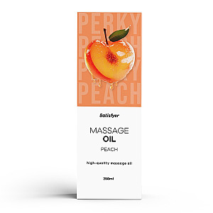 Satisfyer Massage Oil 250 ml (Peach), peach massage oil