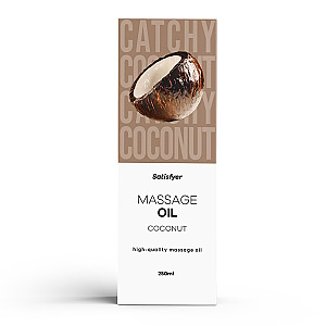 Satisfyer Massage Oil 250 ml (Coconut), coconut massage oil