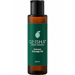 Geisha Sensual Massage Oil Lemon Dragon (200 ml), sensual massage oil