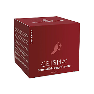 Geisha Sensual Massage Candle Spicy Eden (145 ml), warming massage oil