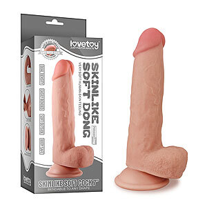 LoveToy Skinlike Soft Cock 7" (18 cm), realistic dildo with suction cup