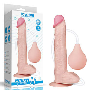 LoveToy Squirt Extreme Dildo 11" (28 cm), realistic squirting dildo