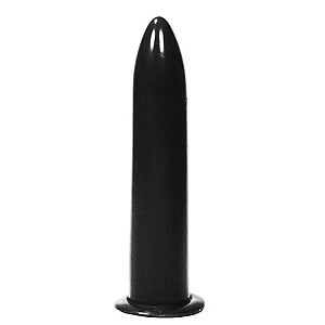 All Black Dildo 20 cm, long anal/vaginal plug with a diameter of 3.6 cm