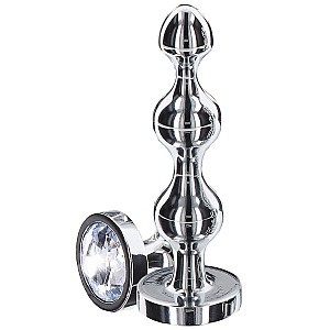 ToyJoy Diamond Star Beads (Large), anal beads with jewel