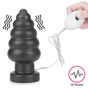 LoveToy King Sized Vibrating Anal Cracker 7″ (18 cm), anal plug with vibration