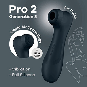 Satisfyer Pro 2 Generation 3 (Dark Grey), Liquid Air vibrator