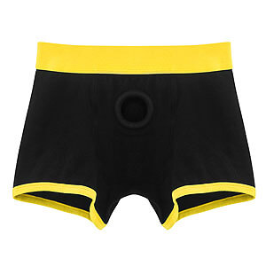Lovetoy Horny Strapon Shorts, unisex boxer shorts with strapon hole XS/S
