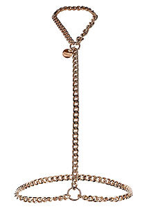 TABOOM Dona Statement Harness, a sexy harness with chains around the neck and waist S/M