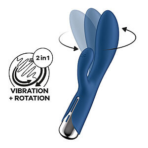 Satisfyer Spinning Rabbit 1 (Blue), rotating vibrator