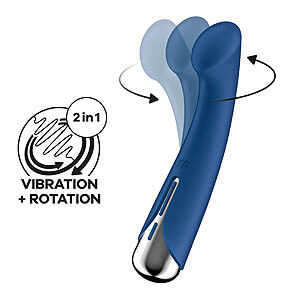 Satisfyer Spinning G-Spot 1 (Blue), rotating vibrator