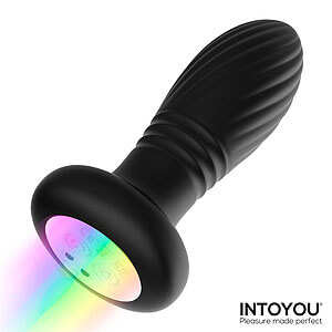 Intoyou Tainy Thrusting LED Plug, RGB anal plug