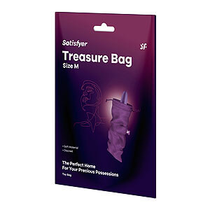 Satisfyer Treasure Bag M (Violet), protective toy storage bag
