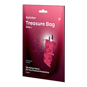 Satisfyer Treasure Bag L (Pink), protective toy storage bag