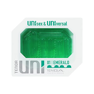 Tenga UNI Emerald, masturbator and finger sleeve