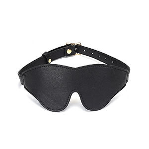 Liebe Seele Dark Secret Blindfold (Black), leather eye mask