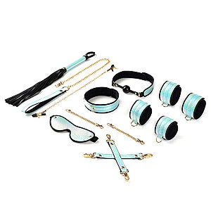 Liebe Seele Vivid Sorairo Sky Blue Kit (8 pieces), Japanese bdsm kit for beginners