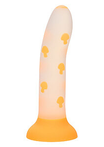 CalExotics Glow In The Dark Stick Mushroom (Orange), suction cup dildo