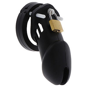 Extreme Chastity Cock Cage Silicone (Large), silicone cock cage