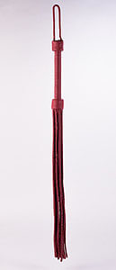 Devil Sticks Kid Leather Tails Whip (Red), real leather whip