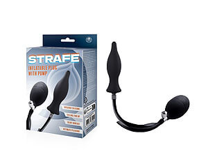 NMC Strafe Inflatable Plug 2 (Black), inflatable anal plug