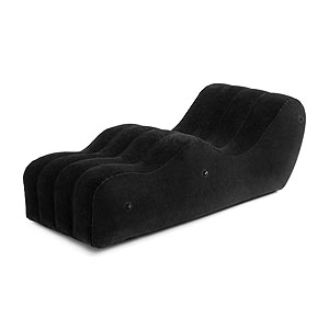 Bedroom Fantasies The Lounger Inflatable Bench (Black), inflatable lounger with rings for handcuffs