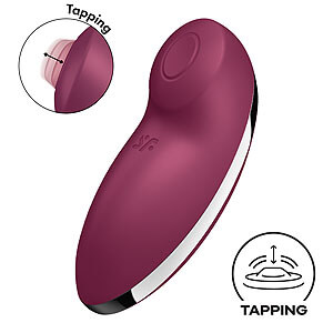 Satisfyer Tap & Climax 2 (Red), tapping clitoral vibrator