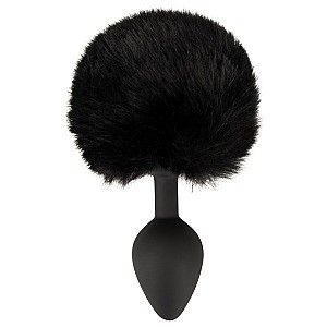 You2Toys Fluffy Tail (Black), butt plug with rabbit tail