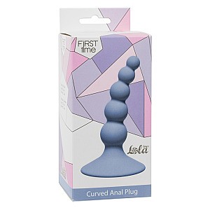 Lola Games Curved Anal Plug (Blue), anal stimulator