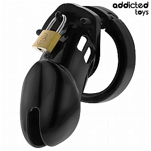 Addicted Toys Locked Obsidian Hold Penis Cage M, chastity cage