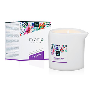 Relaxing massage candle ExotiQ Massage Candle Violet Rose 200g