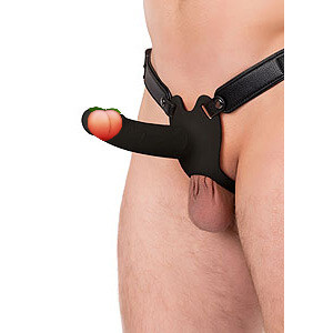 Hidden Desire Hollow Penis Strapon Black (16cm), hollow strap-on