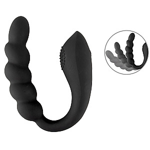 Black Velvets Bendable Dual Stimulator, double anal vibrator