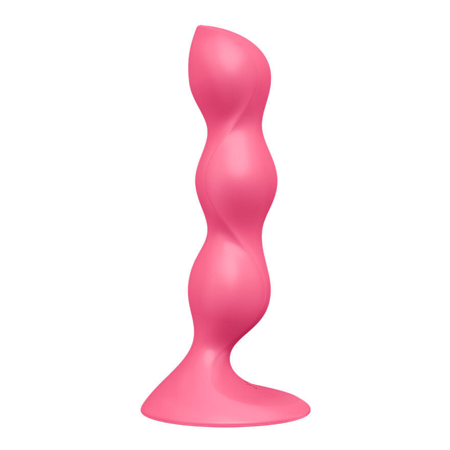Satisfyer Triple Ball-R (Red), weighted-ball dildo