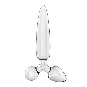 Satisfyer Triple Crystal 1 (Transparent), glass triple stimulator