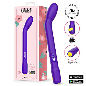 Adalet Gently G-Point Vibrator With APP (Purple), g-spot vibrator