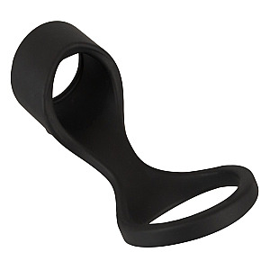 Erecto Cock Sleeve with Ball Ring, stretchy sleeve with ring